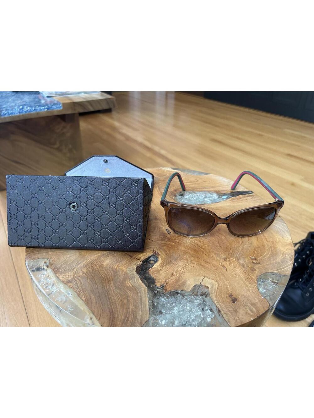 Gucci GG 3649/S Havana Brown Gradient Web Sunglasses with Case